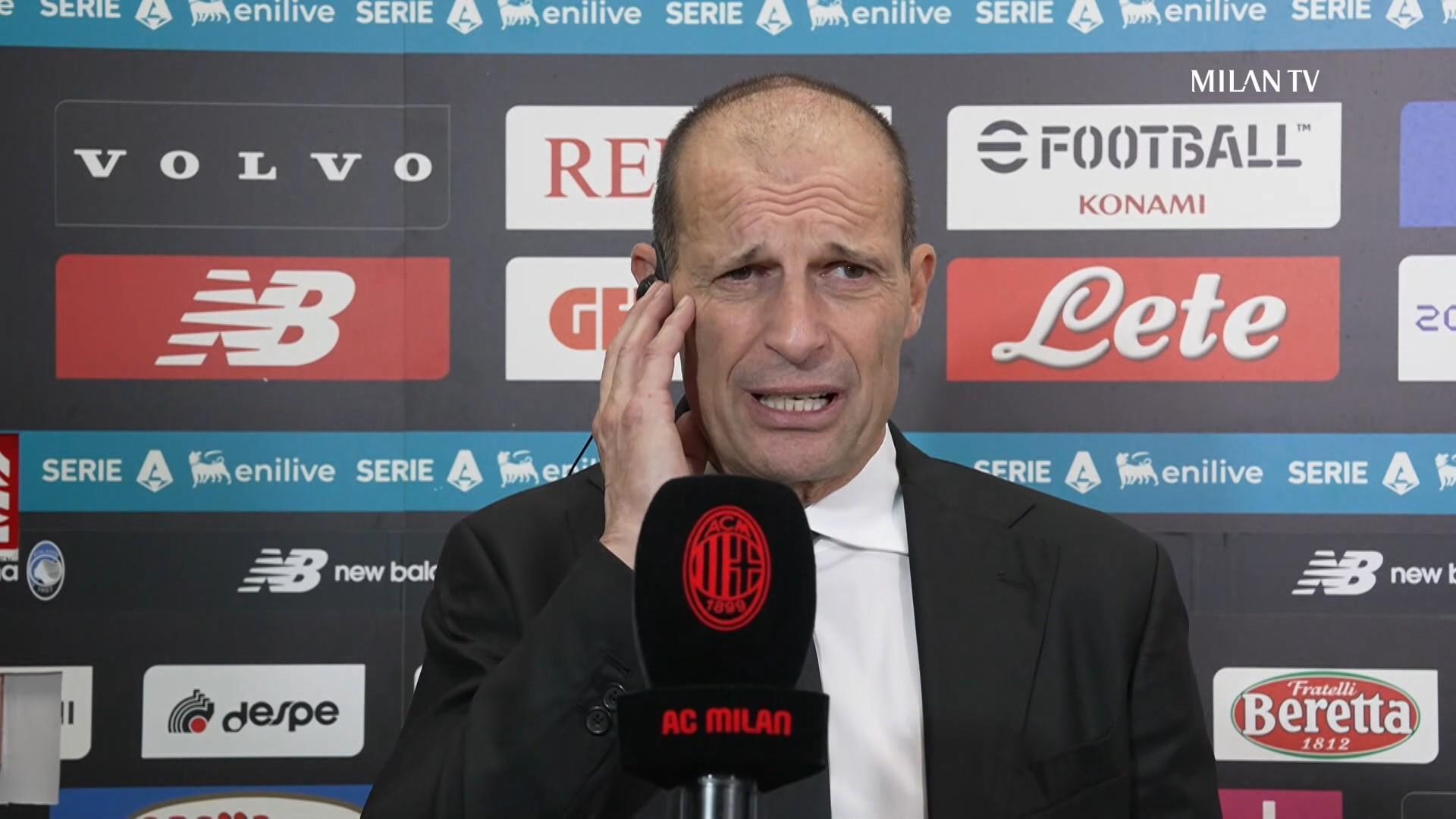 阿莱格里赛后点评：中场调整助力米兰战平亚特兰大