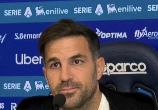 法布雷加斯赛后发布会现场