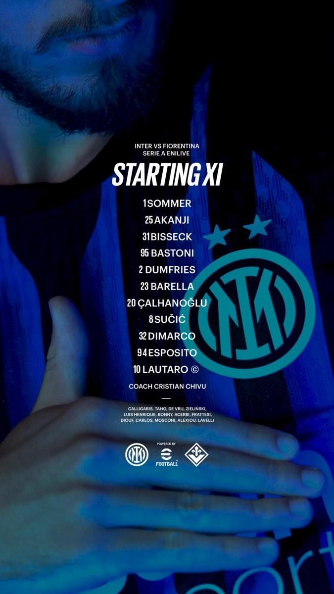 国米首发阵容合照