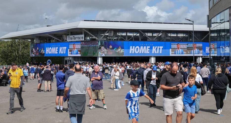 布莱顿官宣:铁路中断致球迷难赴客场,凭票可主场观战阿森纳