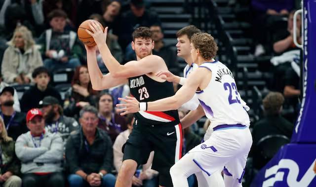 开拓者中锋克林根27分钟高效表现：5分7板4助3帽助队险胜爵士