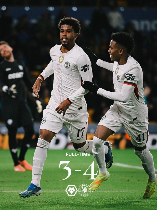 联赛杯激战：切尔西4-3险胜狼队，德拉普复出染红成焦点