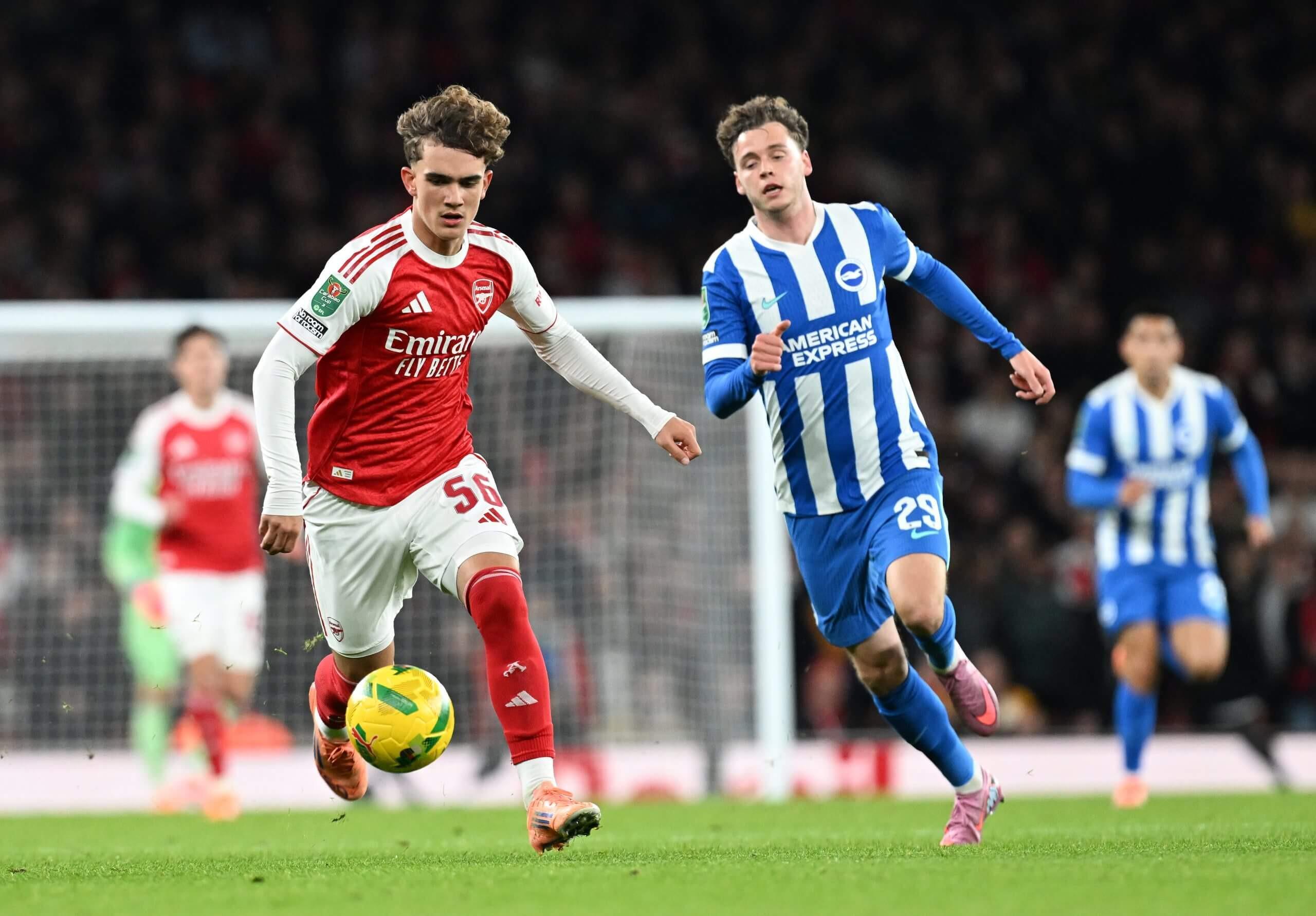 英联杯阿森纳2-0胜布莱顿：道曼闪耀，凯帕成可靠替补