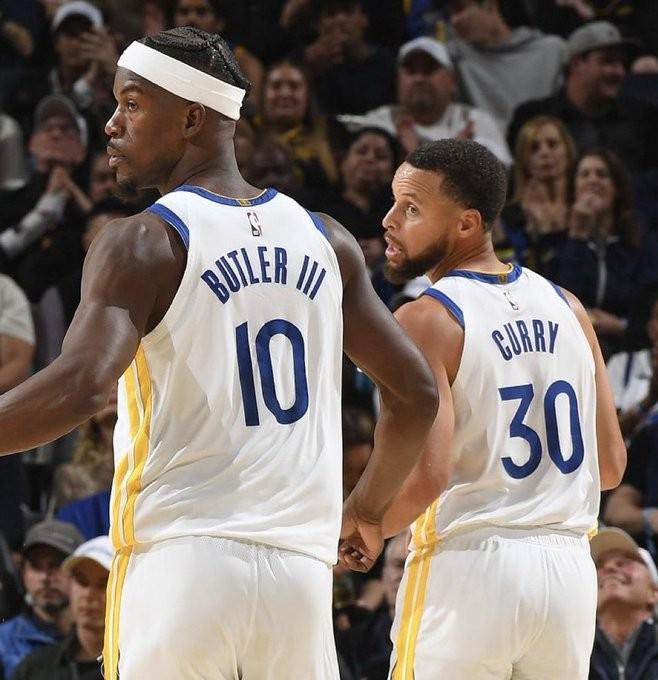 库里巴特勒黄金组合：共同首发35场29胜6负，勇士战绩亮眼