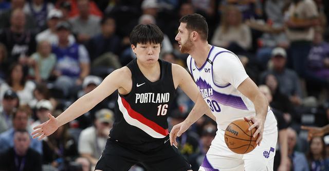 NBA常规赛：杨瀚森2分表现，开拓者136-134险胜爵士