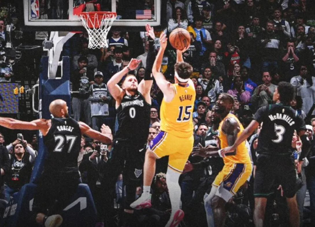 里夫斯神勇读秒绝杀！湖人缺詹姆斯东契奇仍胜森林狼