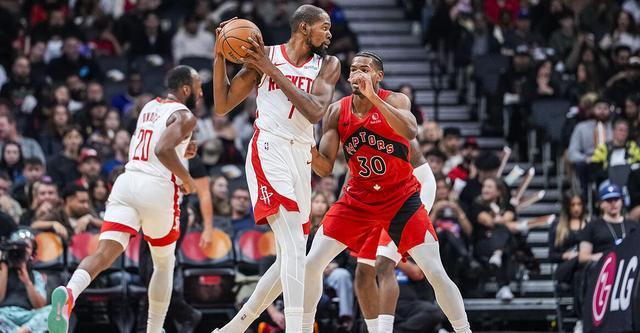 杜兰特31分小史密斯25+5+5 火箭客场大胜猛龙送四连败