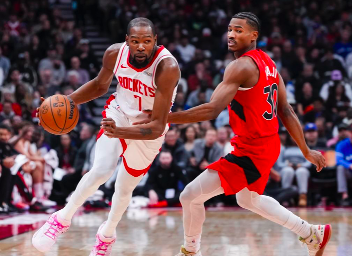 7人得分上双火箭139分大胜猛龙！杜兰特31分领衔，新星创队史纪录