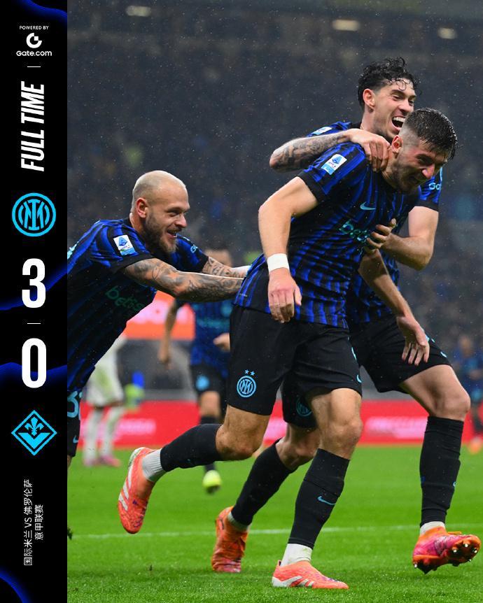 蓝黑军团闪耀：恰20登顶射手榜，国米大胜佛罗伦萨