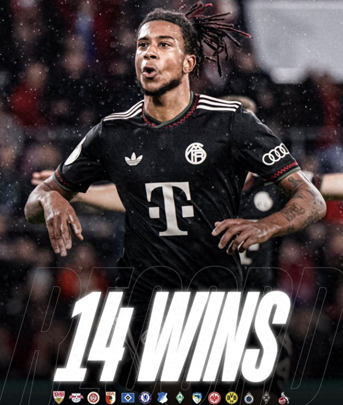 拜仁14连胜创125年队史纪录，利物浦弃将迪亚斯8球5助闪耀全场