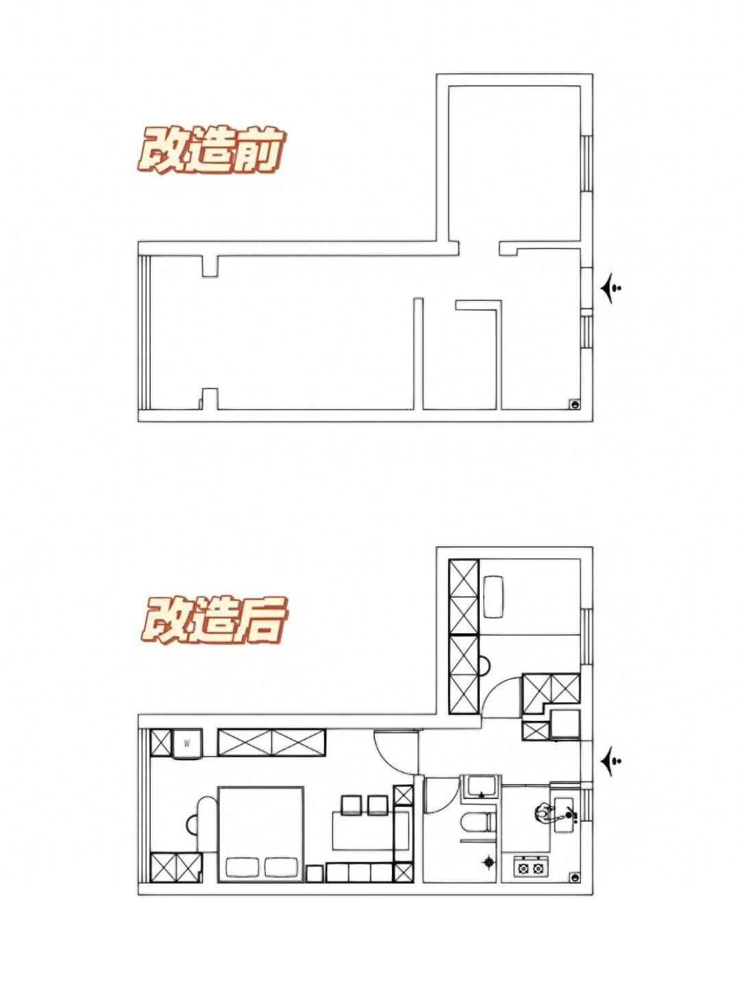 上海夫妻33㎡老破小爆改两室一厅，网友惊叹：空间魔法！