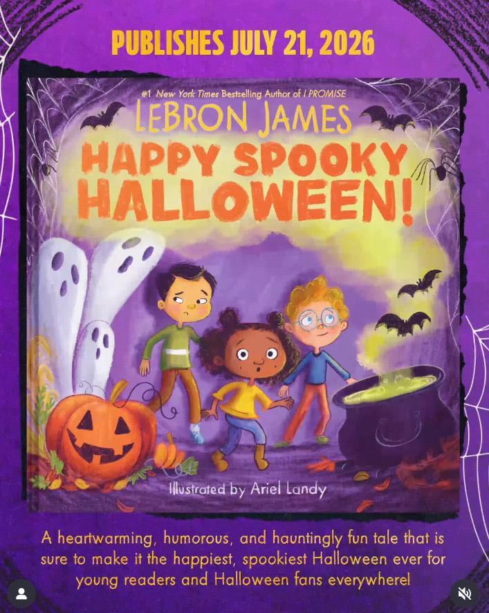 勒布朗·詹姆斯推出个人万圣节绘本，圆儿时梦想