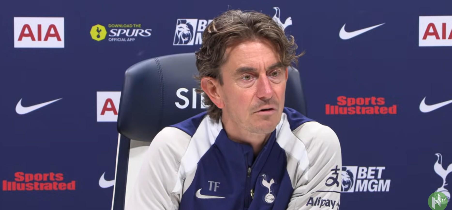 弗兰克谈热刺伤情：库卢塞夫斯基未恢复草地训练，高井幸大股四头肌受伤