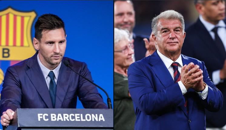 西媒爆料：梅西将介入巴萨2026年大选，与拉波尔塔展开对决