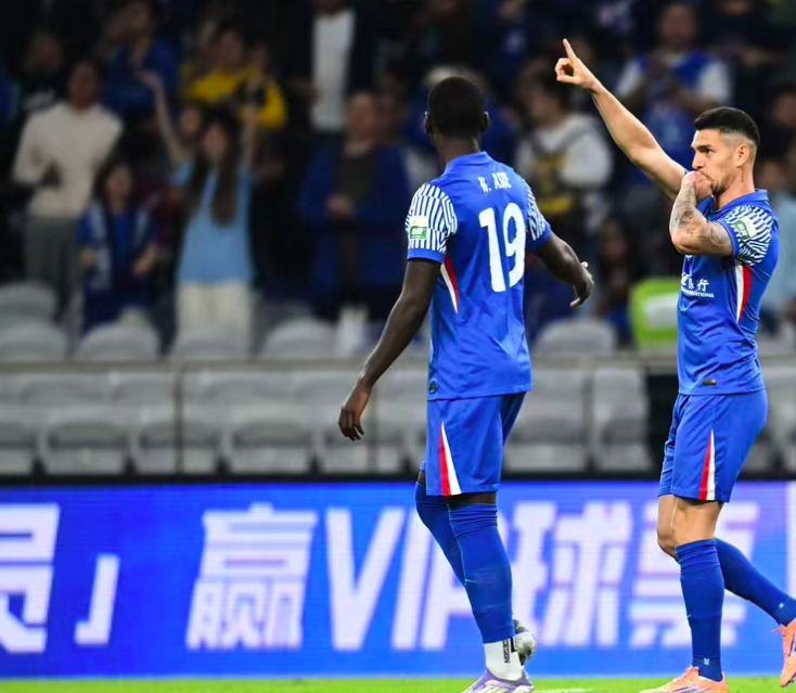 中超第29轮：申花69秒闪击1-0胜新鹏城，升至积分榜第二