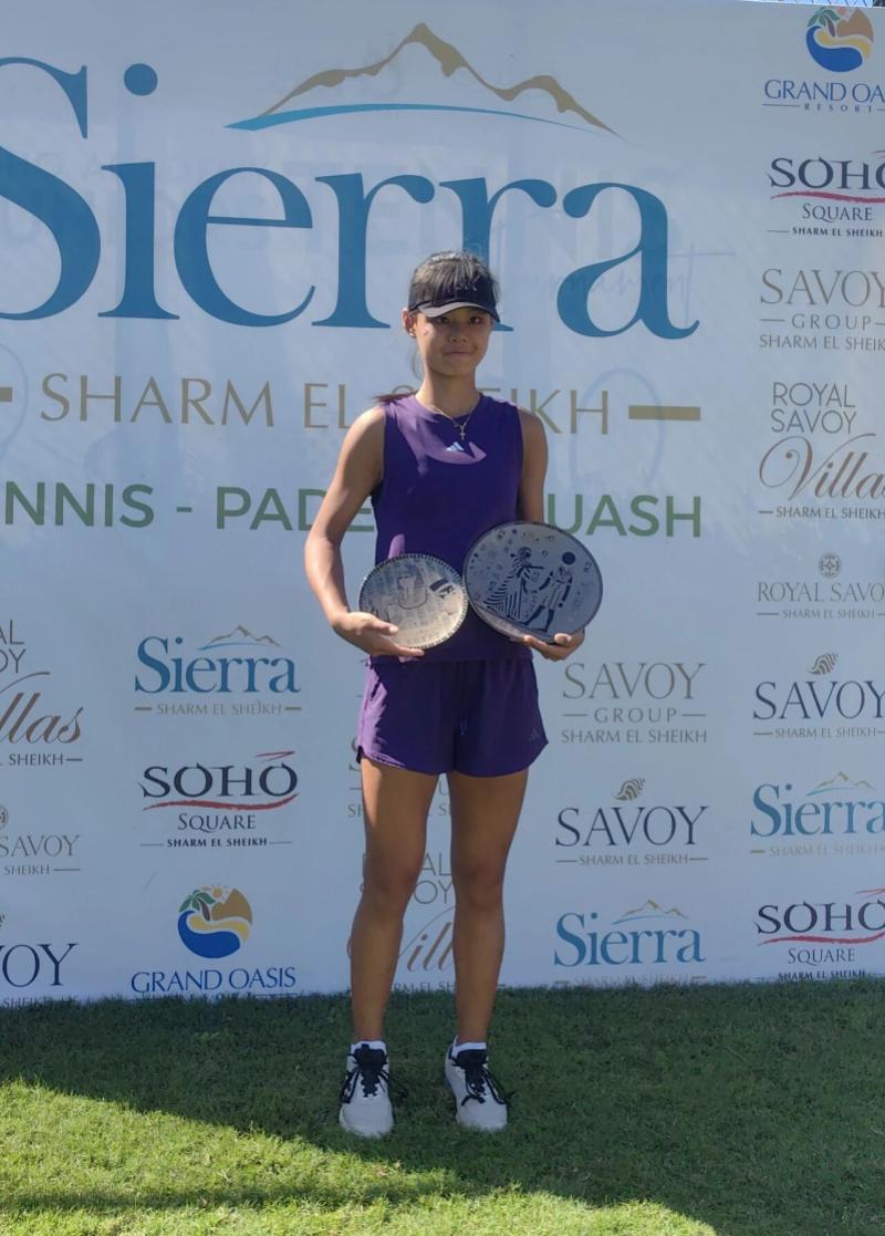 15岁深圳网球少女孙心然埃及夺冠 创中国最年轻职业赛冠军纪录