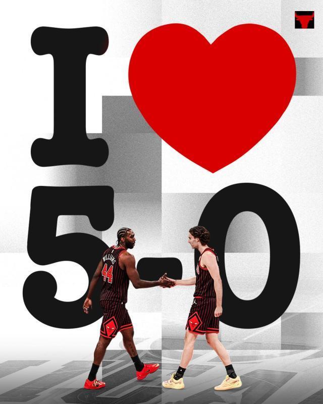 后乔丹时代首度！公牛开季五连胜创历史，新阵容崛起