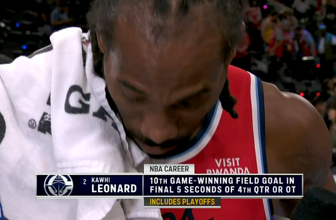 压哨绝杀！伦纳德生涯10次最后5秒制胜球创辉煌