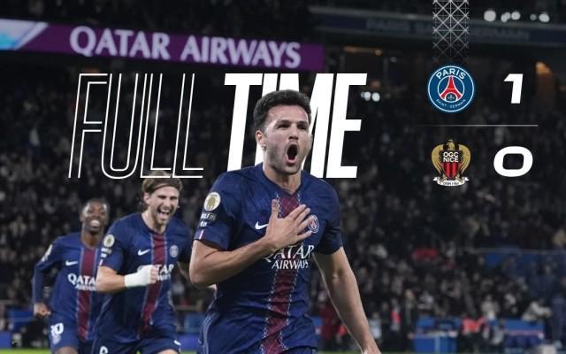 法甲第11轮：贡萨洛补时绝杀 巴黎1-0险胜尼斯