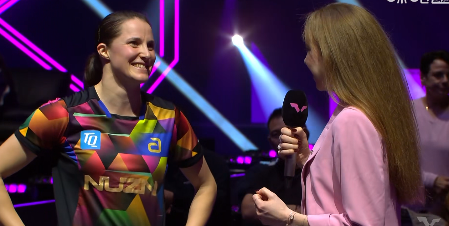 WTT蒙彼利埃冠军赛：沙宾温特4-1横扫申裕斌，率先晋级女单决赛