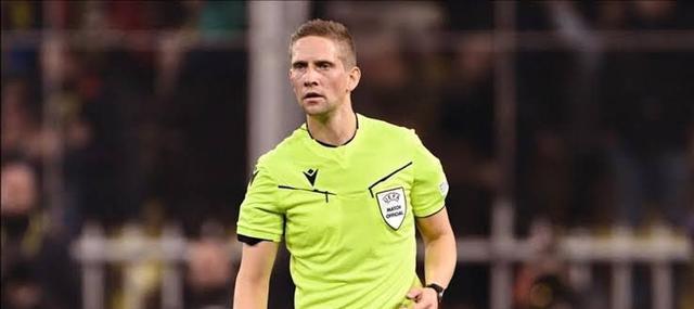 欧冠马竞vs圣吉罗斯联合：挪威主裁埃斯科斯执法本战