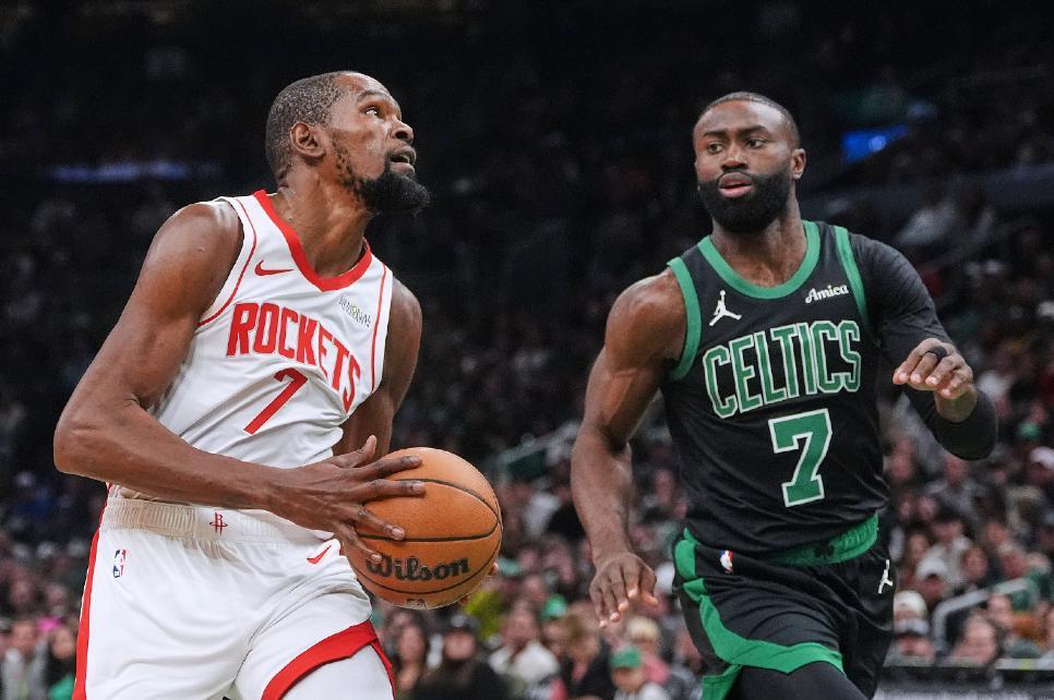 火箭27分大胜凯尔特人：杜兰特高效26分，申京阿门联手发威