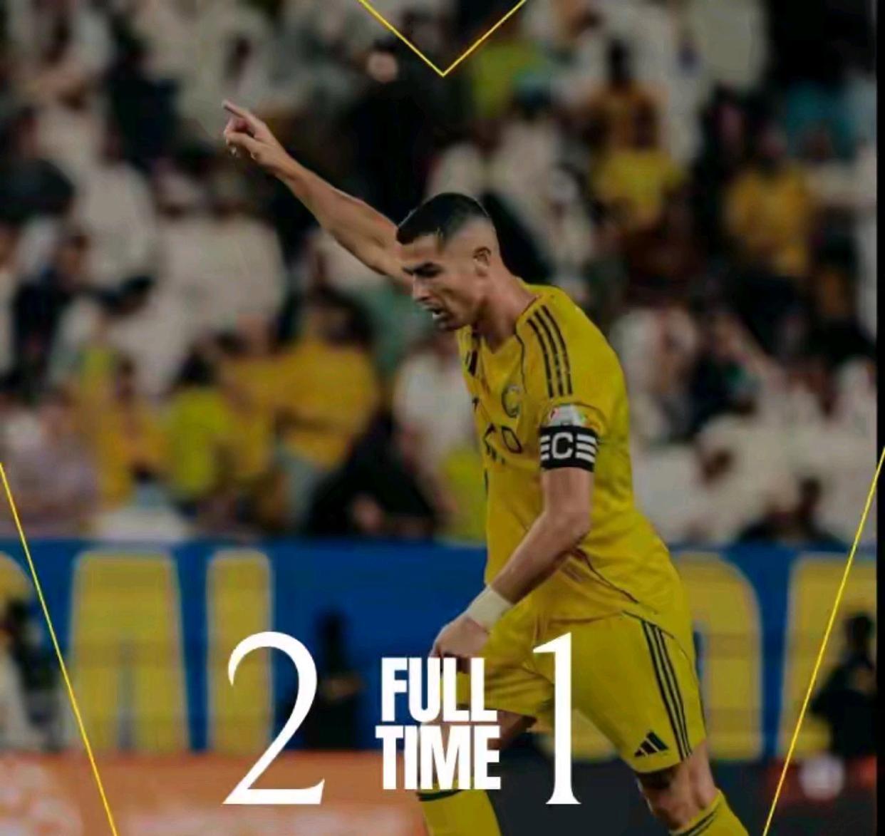 C罗双响绝杀！利雅得胜利七连胜强势领跑沙特联赛