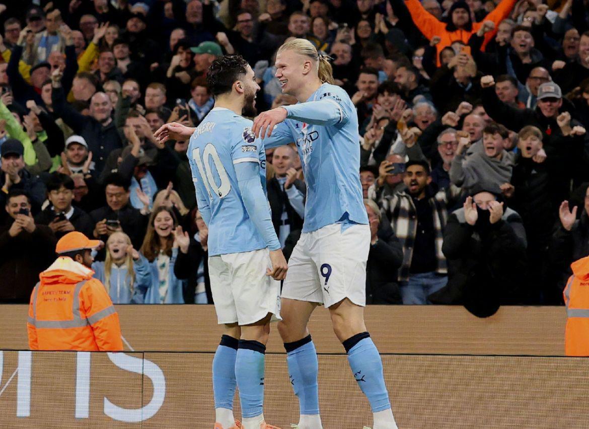 25岁哈兰德英超10轮狂轰13球，曼城68%进球由他包揽