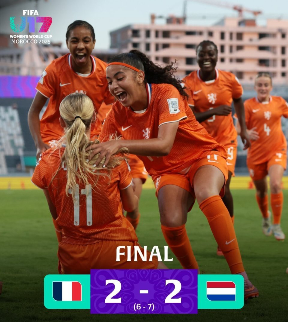 U17女足世界杯黑马奇迹！荷兰新军补时绝平+点球逆转进四强