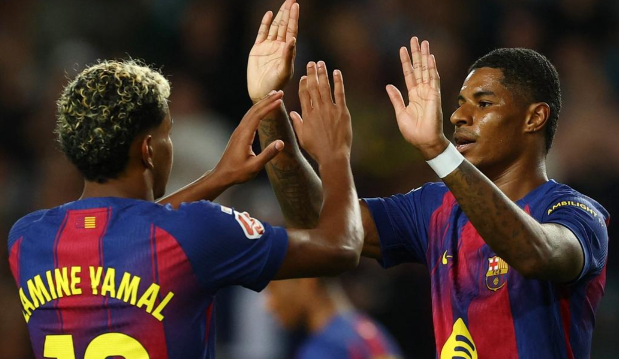 西甲焦点战：巴萨3-1胜埃尔切，拉什福德14场造12球闪耀全场