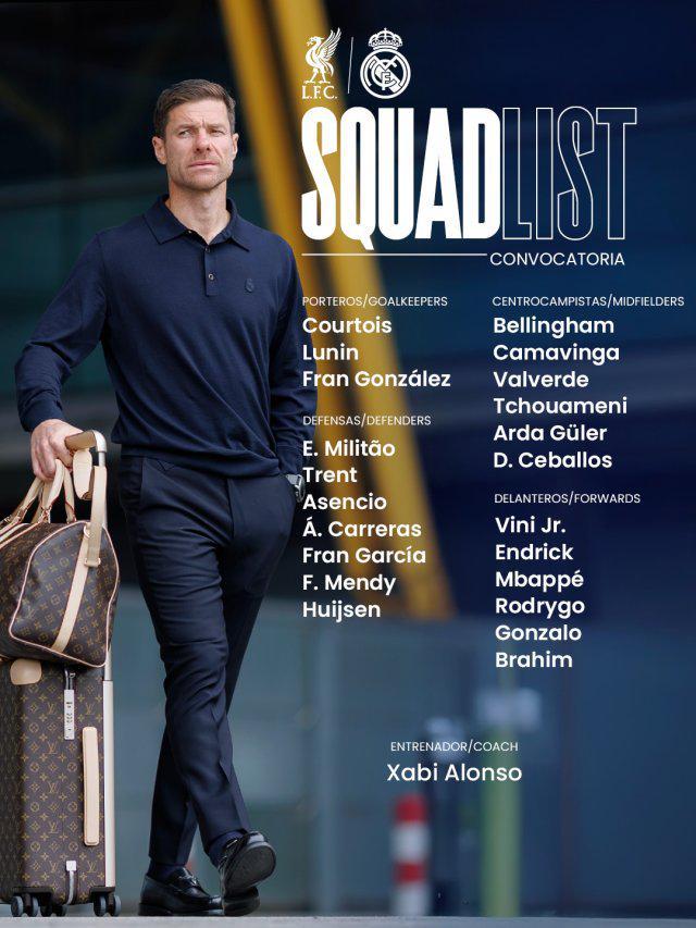 欧冠焦点战：阿诺德复出随皇马出征利物浦，大名单全解析