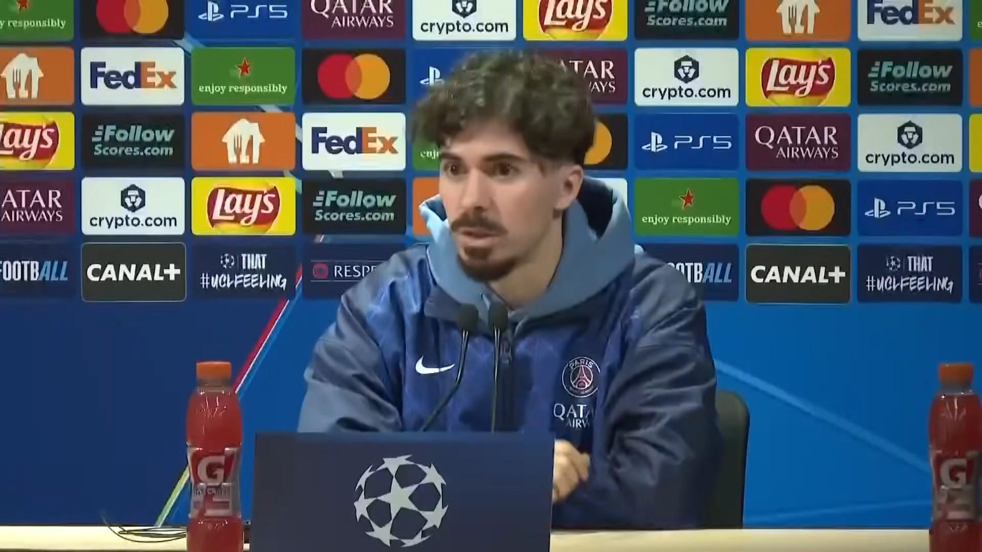 维蒂尼亚谈巴黎vs拜仁：比赛将异常激烈，凯恩表现令人惊叹