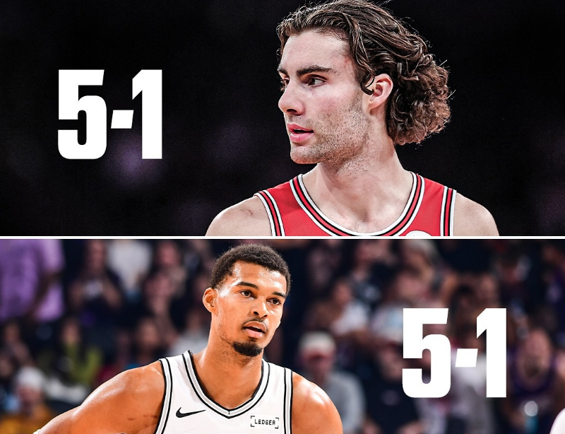 NBA新赛季黑马崛起：马刺公牛6战5胜，开拓者不摆烂影响杨瀚森