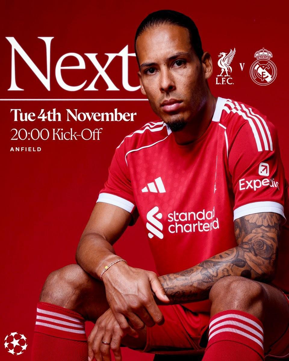 利物浦欧冠4次零封皇马，历史战绩仅次于尤文