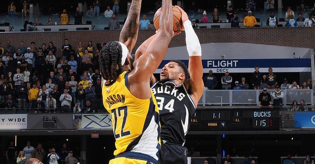 字母哥33+13压哨绝杀 雄鹿客场险胜步行者