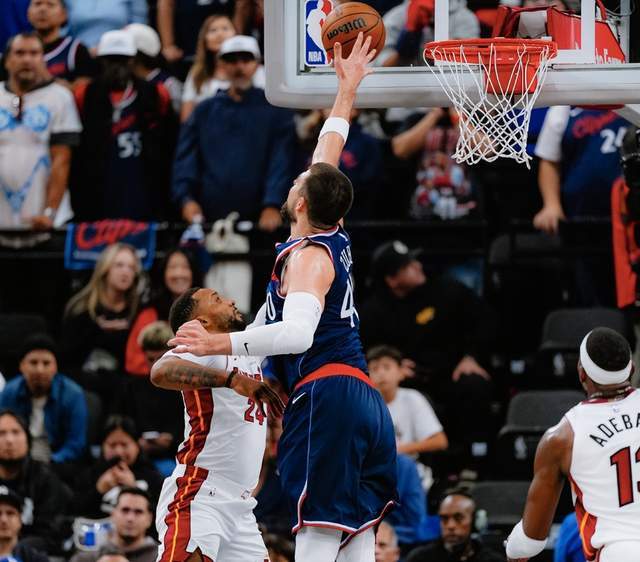 NBA快船19-4强势反超热火：哈登17+6，莱昂纳德17分火力全开