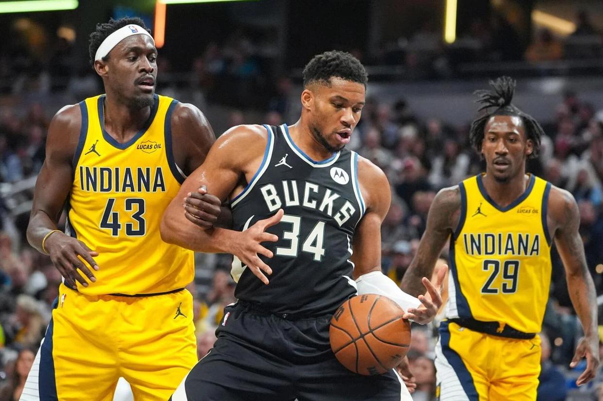 字母哥33+13压哨绝杀雄鹿胜步行者，创NBA历史神迹