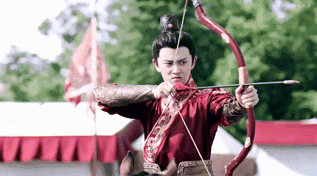 任嘉伦射箭戏