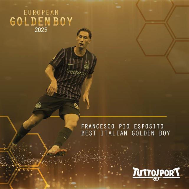 2025年金童奖揭晓：皮奥-埃斯波西托荣膺最佳意大利新星