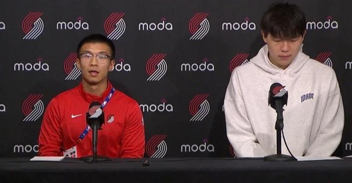 杨瀚森迎来转机！贴身翻译进入开拓者教练组，未来可期