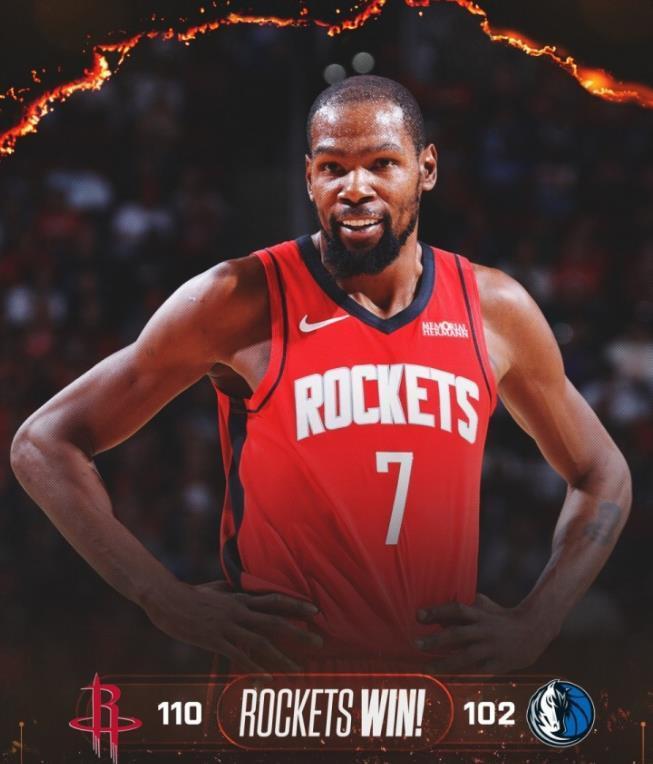 火箭险胜独行侠：变阵首发出炉，10人轮换显实力