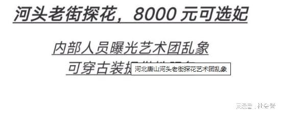 河头老街艺术团团长丑闻曝光：PUA员工与8000元选妃服务