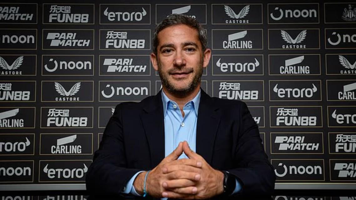 纽卡首席商务官休园艺假 预计年底加盟尤文图斯