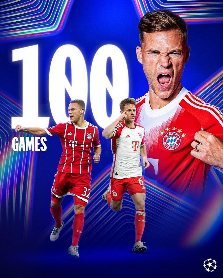 基米希欧冠百场创纪录：71胜成历史第一人