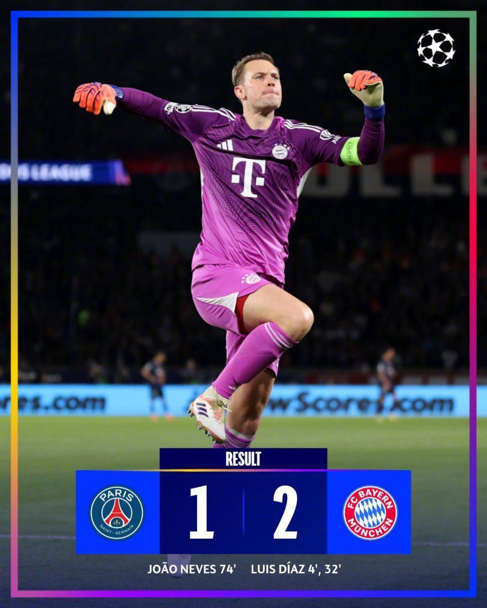 欧冠比赛现场图