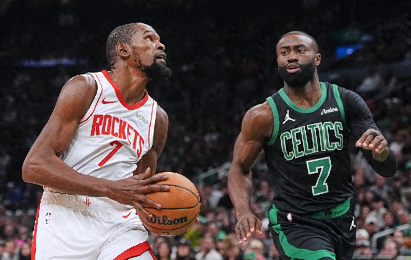 火箭狂胜凯尔特人！杜兰特申京双星闪耀，争冠格局生变