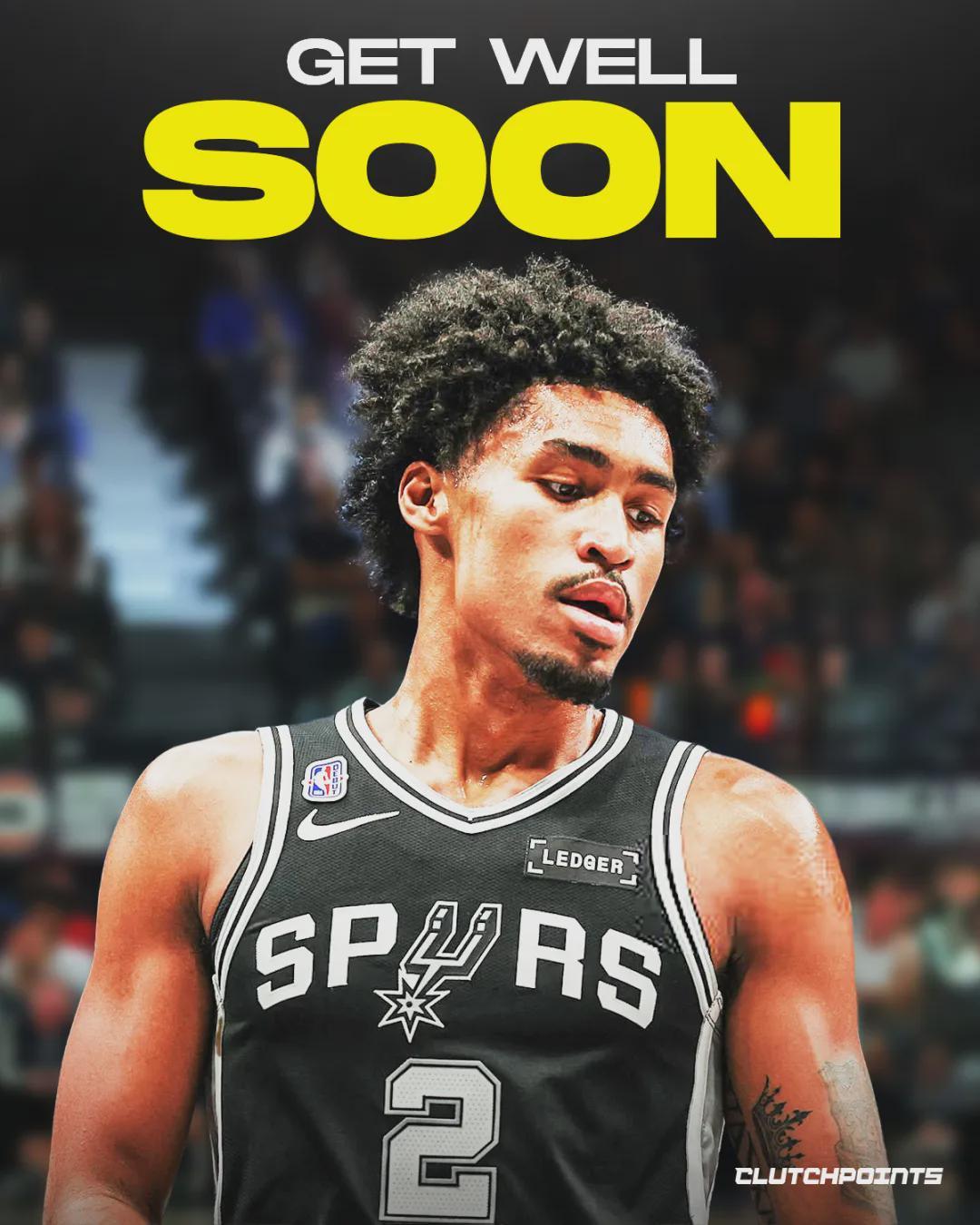 马刺榜眼迪伦-哈珀伤停！文班亚马迎严峻考验，西部排名或受影响