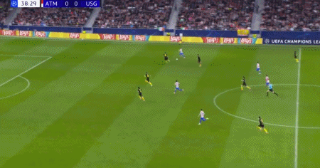 欧冠半场战报：马竞1-0领先圣吉罗斯，阿尔瓦雷斯建功