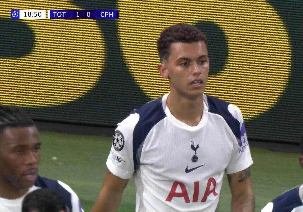 布伦南-约翰逊欧冠首秀破门，热刺1-0领先哥本哈根