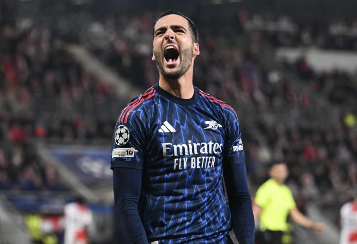 梅里诺欧冠梅开二度：感谢队友传球，展望阿森纳争冠征程